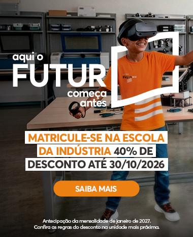 Matricule-se com 40% de desconto