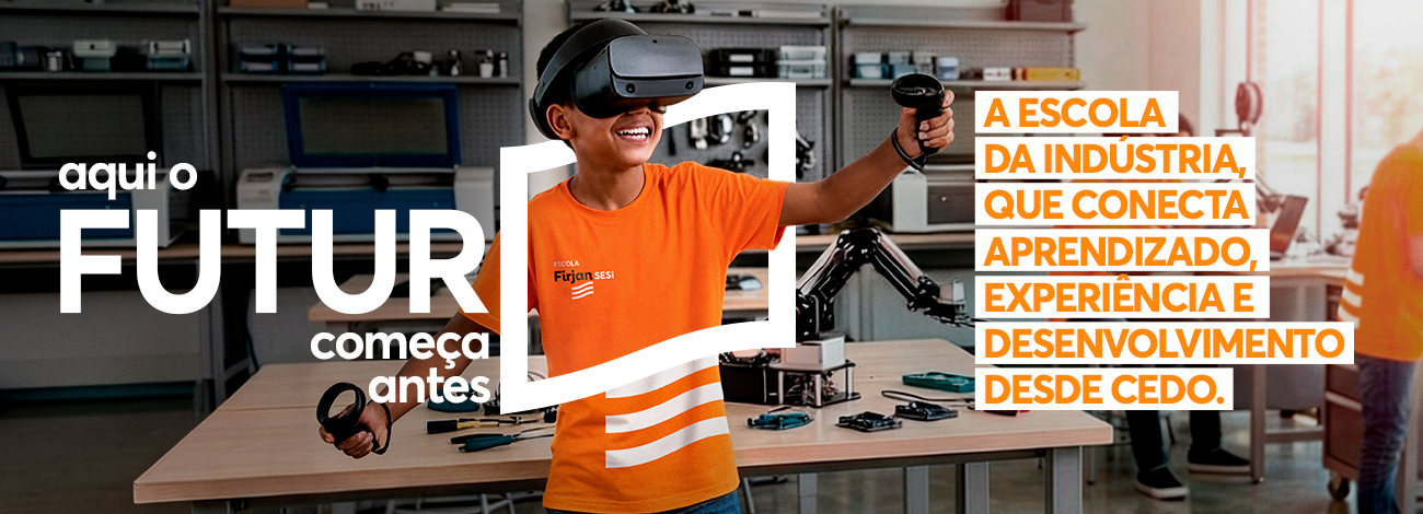 Aluno com óculos virtual
